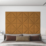 Paneles de pared Vidaxl 12 PCS 0.54 m² 30x30 cm Velvet Brown