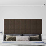 Vidaxl wandhoofdbord 12 st bruin nep leer