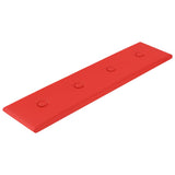 Panneaux muraux vidaxl 12 st 1,08 m² 60x15 cm en cuir artificiel rouge