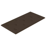 Pannelli a parete Vidaxl 12 ST 2,16 m² 60x30 cm in pelle artificiale marrone