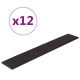 Vidaxl väggpaneler 12 st 1,62 m² 90x15 cm konstgjorda läder svart