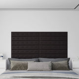 Vidaxl Wall panels 12 st 1.62 m² 90x15 cm artificial leather black