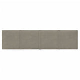 Panneaux muraux vidaxl 12 st 1,08 m² 60x15 cm en velours gris clair