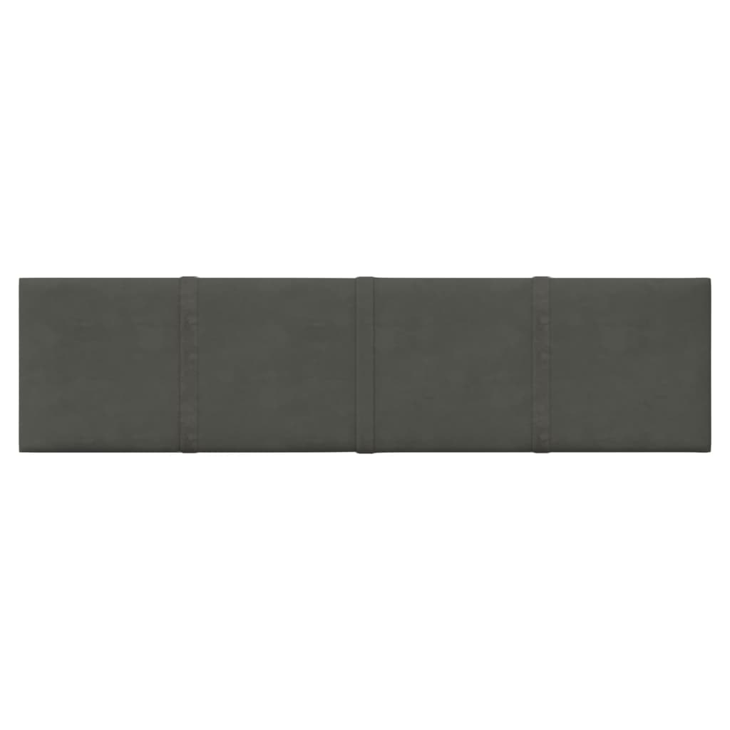 Vidaxl Wall panels 12 st 1.08 m² 60x15 cm velvet dark gray