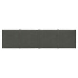 Paneles de pared Vidaxl 12 st 1.08 m² 60x15 cm Velvet Grey Dark