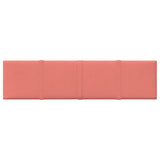 Vidaxl Wall panels 12 st 1.08 m² 60x15 cm velvet pink