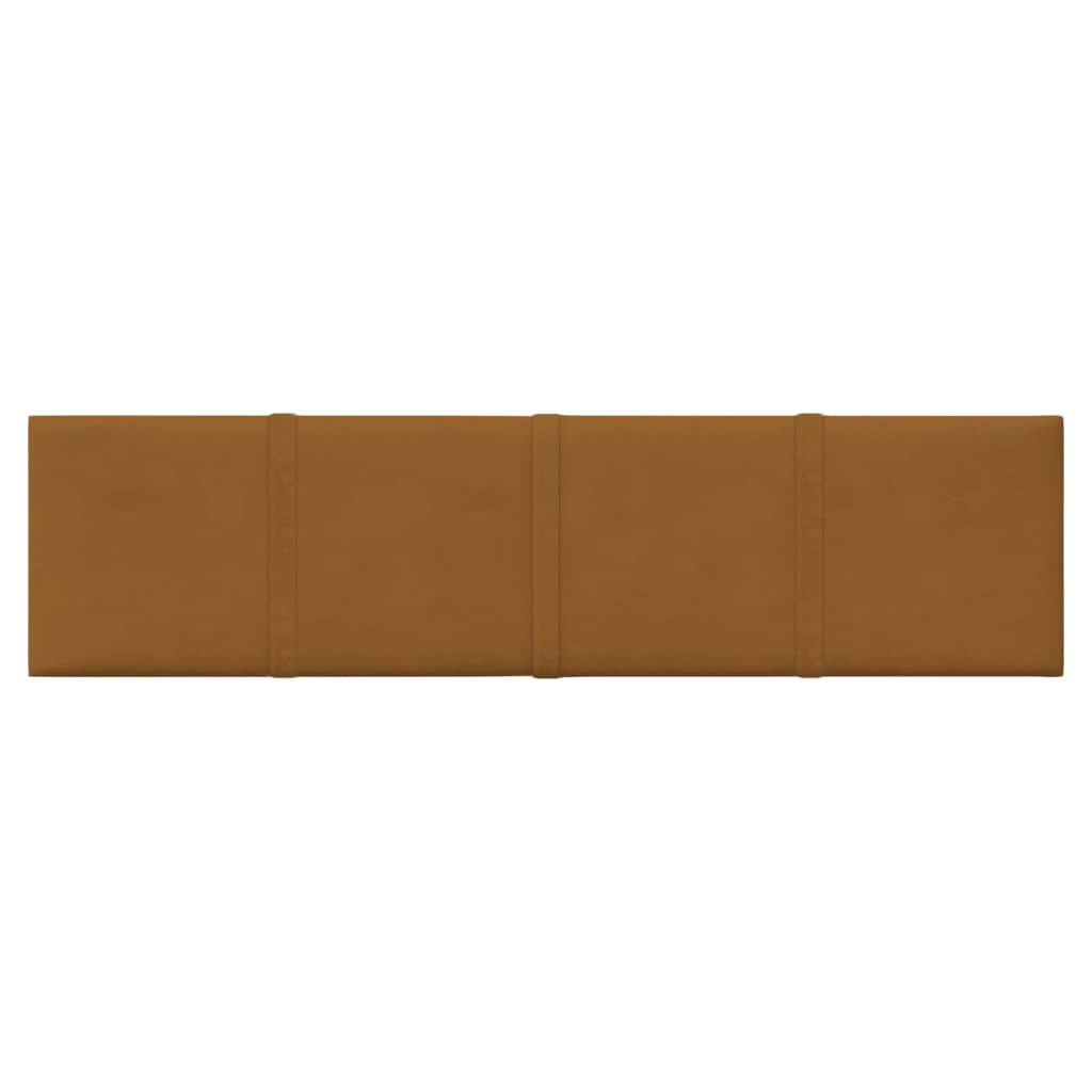 Vidaxl Wall panels 12 st 1.08 m² 60x15 cm velvet brown