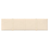 Paneles de pared Vidaxl 12 st 1.08 m² 60x15 cm de crema de terciopelo