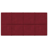 Nástěnné panely Vidaxl 12 St 2,16 m² 60x30 cm Velvet Wine Red