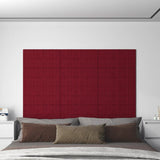 Paneles de pared Vidaxl 12 ST 2.16 m² 60x30 cm Velvet Wine Red