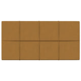 Vidaxl wandpanelen 12 st 2,16 m² 60x30 cm fluweel bruin