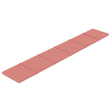 Paneles de pared Vidaxl 12 st 1.62 m² 90x15 cm de terciopelo rosa