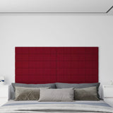 Panneaux muraux Vidaxl 12 ST 1,62 m² 90x15 cm Velvet Wine rouge