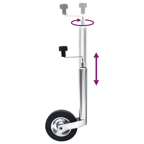 Vidaxl neuswiel voor aanhanger 48 mm gegalvaniseerd staal