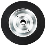 Vidaxl wiel voor stuurwiel ø20x5 cm massief rubber en staal