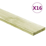 Vidaxl Terra Boards 16 St 2,32 m² 1 m Solid furu