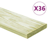 Vidaxl Terra Boards 36 St. 4,32 m² 1 m Solid furu