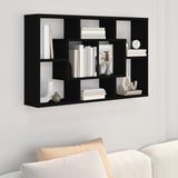 Vidaxl wandschap 85x16x52,5 cm bewerkt hout zwart