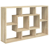 Vidaxl wandschap 85x16x52,5 cm bewerkt hout sonoma eikenkleurig
