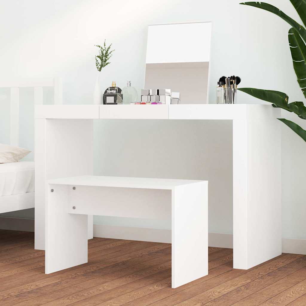 Vidaxl kaptafelkruk 70x35x45 cm bewerkt hout wit