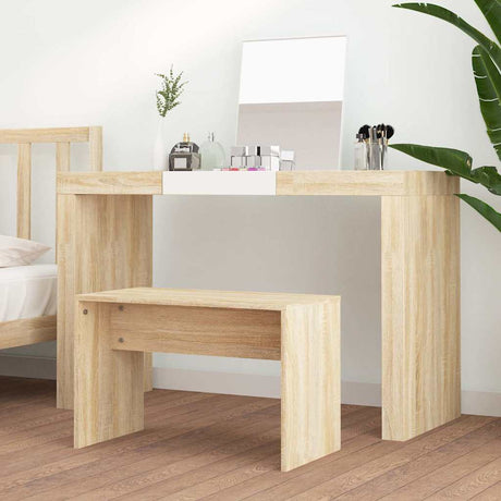 Vidaxl kaptafelkruk 70x35x45 cm bewerkt hout sonoma eikenkleurig