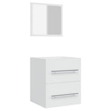 Vidaxl badkamerkast met spiegel 41x38,5x48 cm wit