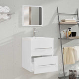 Vidaxl badkamerkast met spiegel 41x38,5x48 cm wit