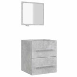 Vidaxl badkamerkast met spiegel 41x38,5x48 cm betongrijs