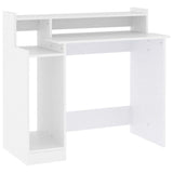 Vidaxl bureau met led-verlichting 97x45x90 cm bewerkt hout wit