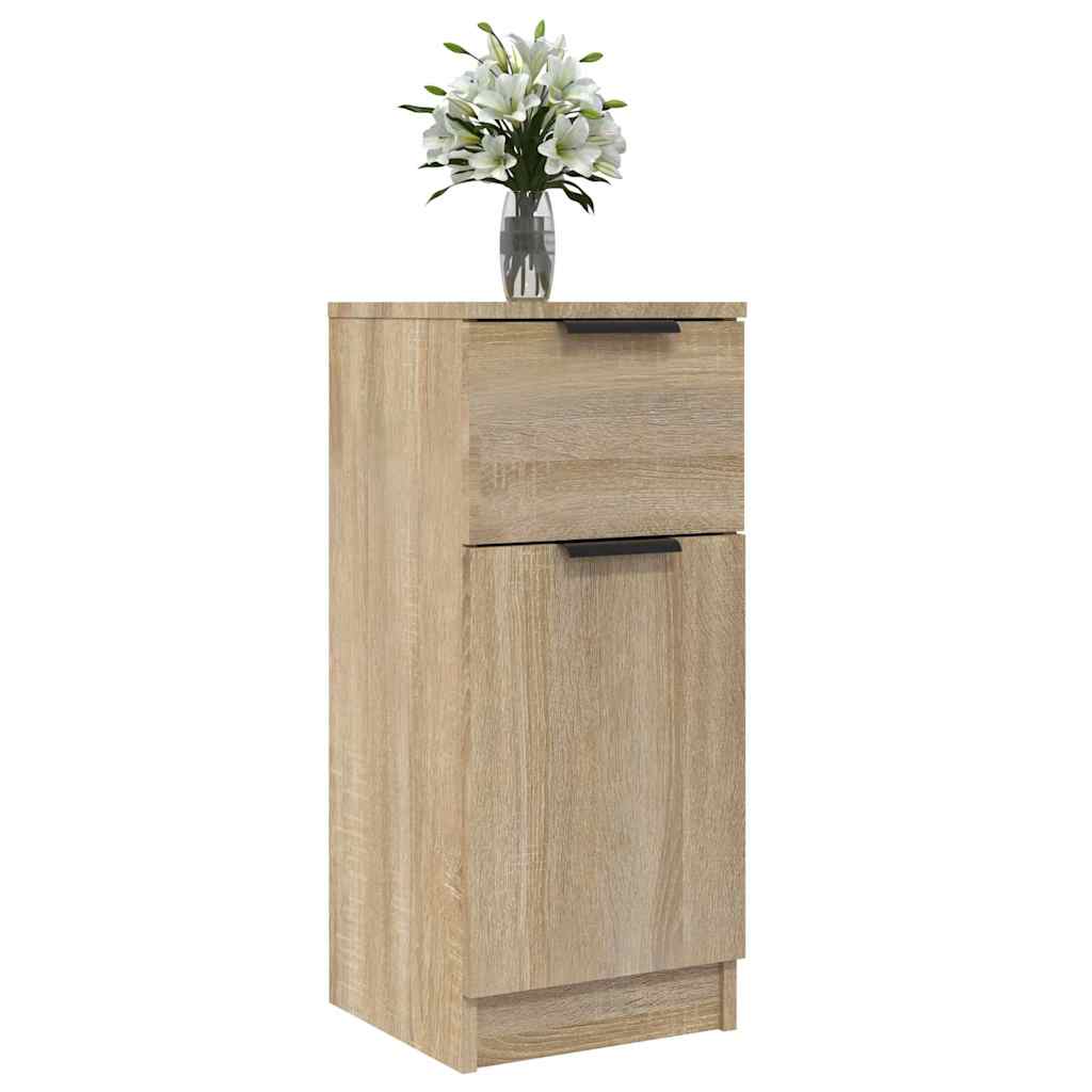 Vidaxl dressoir 30x30x70 cm bewerkt hout sonoma eikenkleurig