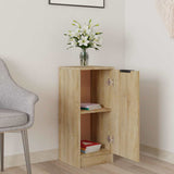 Vidaxl dressoir 30x30x70 cm bewerkt hout sonoma eikenkleurig
