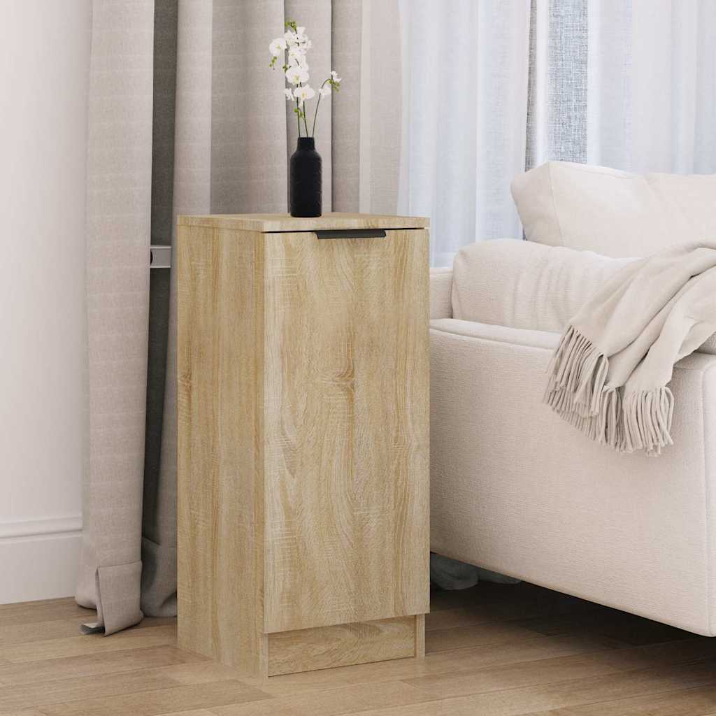 Vidaxl dressoir 30x30x70 cm bewerkt hout sonoma eikenkleurig