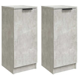 Vidaxl dressoirs 2 st 30x30x70 cm bewerkt hout betongrijs