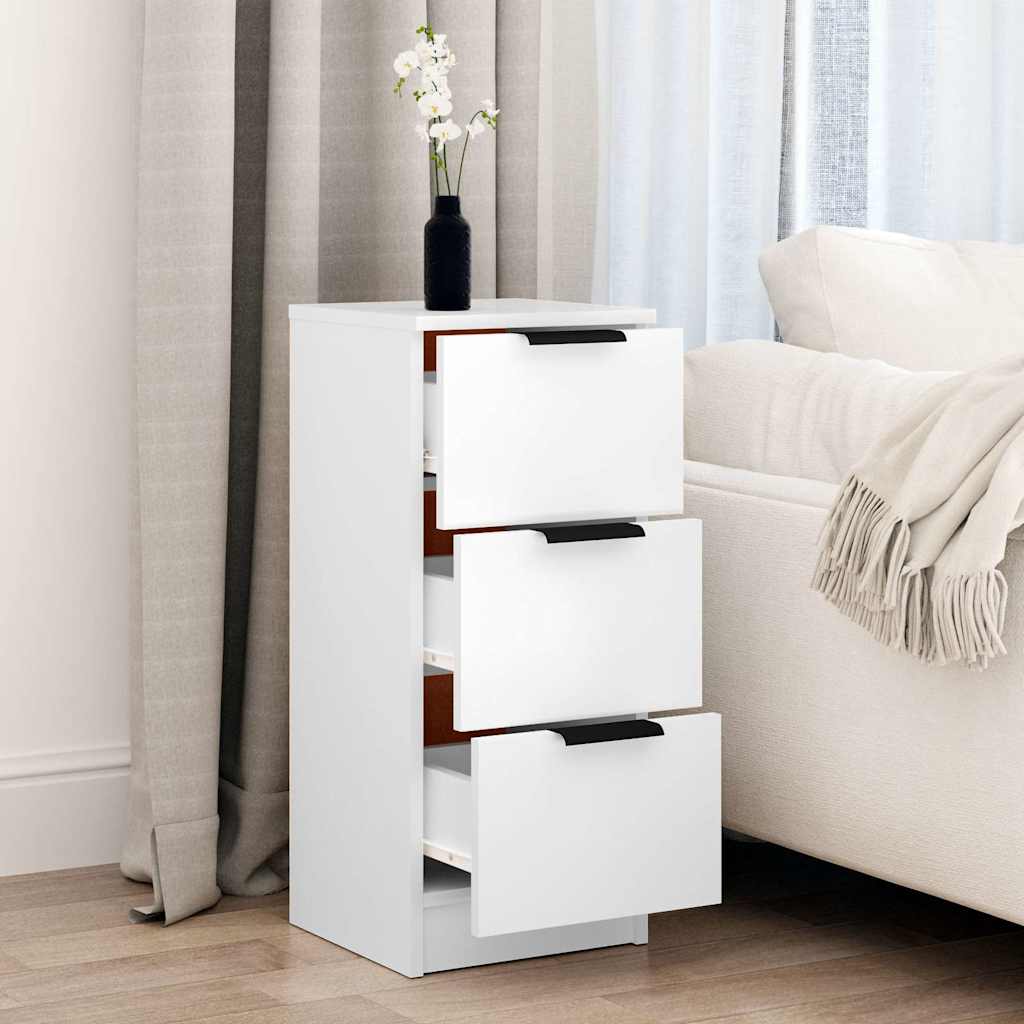 Vidaxl dressoir 30x30x70 cm bewerkt hout wit