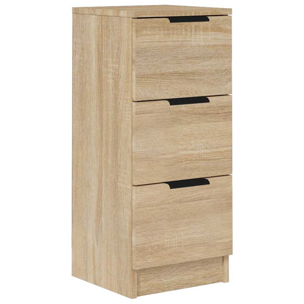 Vidaxl dressoir 30x30x70 cm bewerkt hout sonoma eikenkleurig