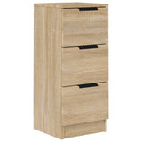 Vidaxl dressoir 30x30x70 cm bewerkt hout sonoma eikenkleurig
