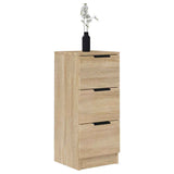 Vidaxl dressoir 30x30x70 cm bewerkt hout sonoma eikenkleurig