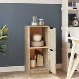 Vidaxl dressoir 30x30x70 cm bewerkt hout sonoma eikenkleurig