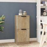 Vidaxl dressoir 30x30x70 cm bewerkt hout sonoma eikenkleurig