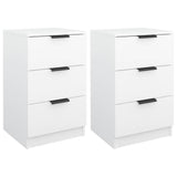 Vidaxl nachtkastjes 2 st 40x36x65 cm wit