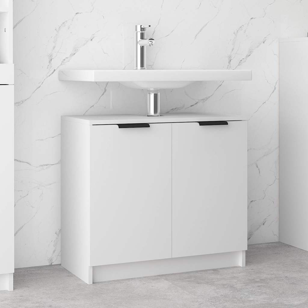Vidaxl badkamerkast 64,5x33,5x59 cm bewerkt hout wit