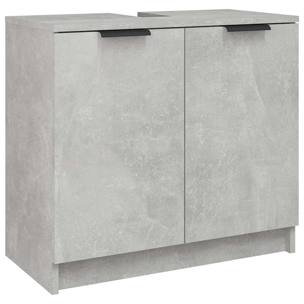 Vidaxl badkamerkast 64,5x33,5x59 cm bewerkt hout betongrijs