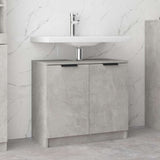 Vidaxl badkamerkast 64,5x33,5x59 cm bewerkt hout betongrijs