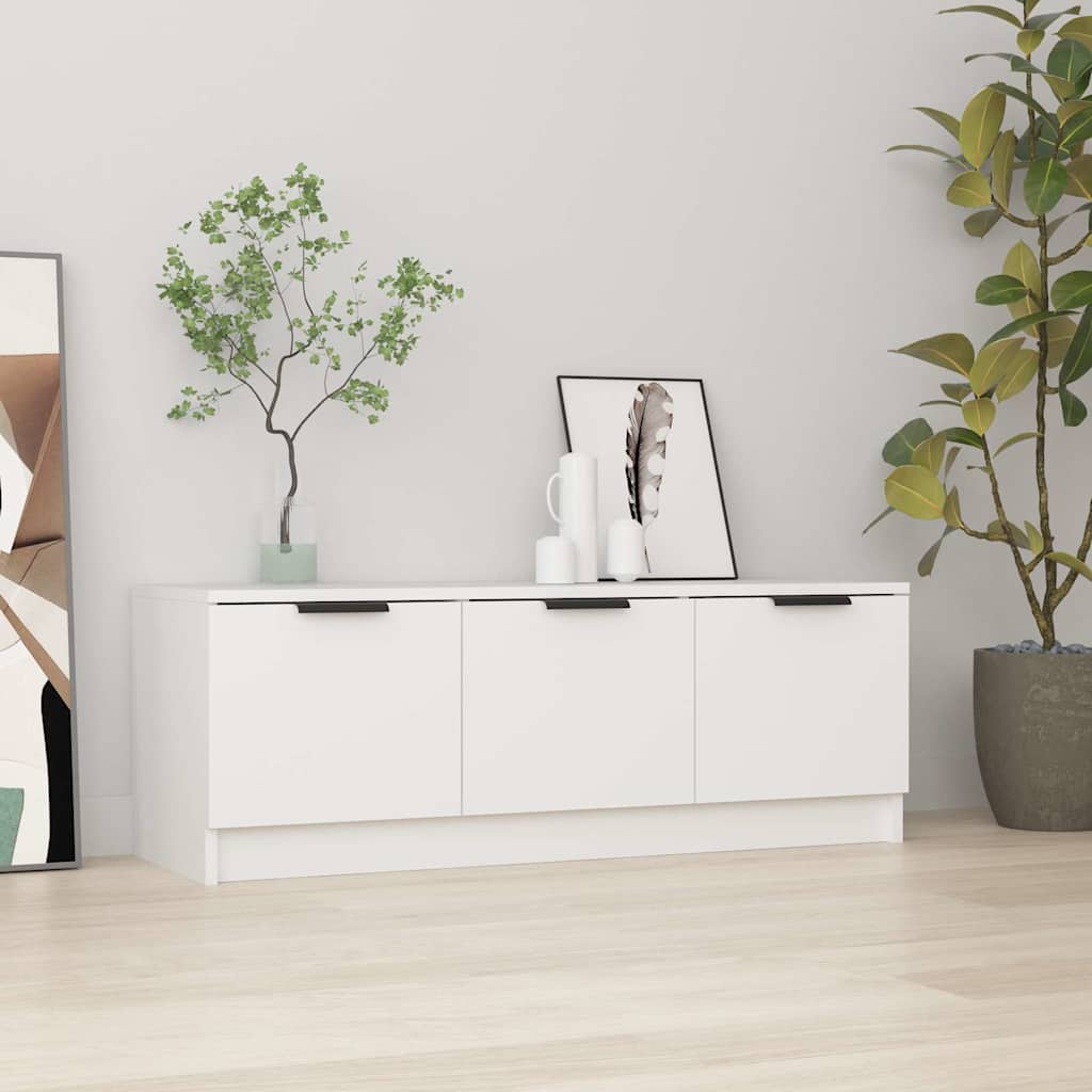 Vidaxl tv-meubel 102x35x36,5 cm bewerkt hout wit