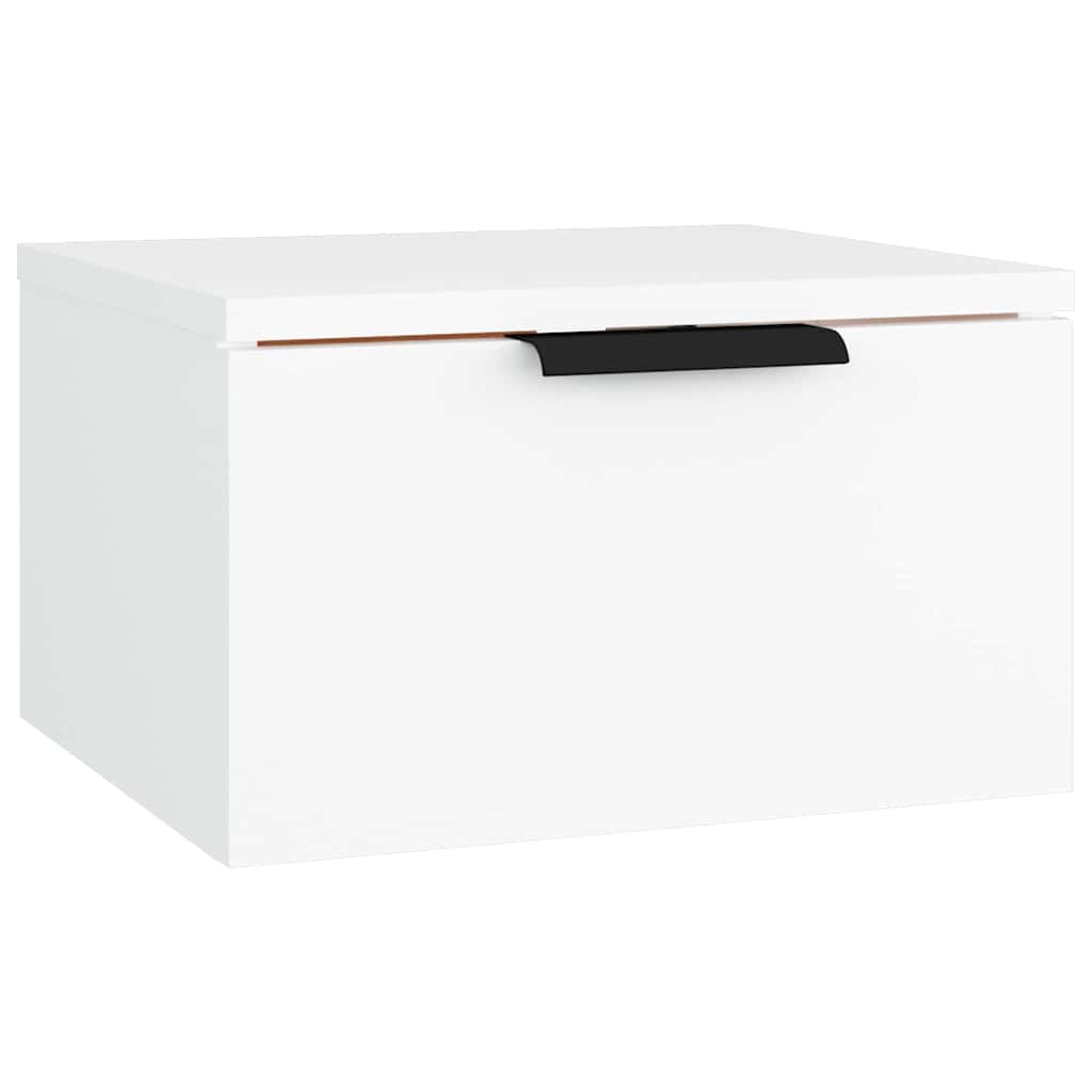 Vidaxl nachtkastjes wandgemonteerd 2 st 34x30x20 cm wit