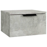 Vidaxl nachtkastjes 2 st wandgemonteerd 34x30x20 cm betongrijs