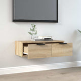 Vidaxl wandkast 68x30x20 cm bewerkt hout sonoma eikenkleurig