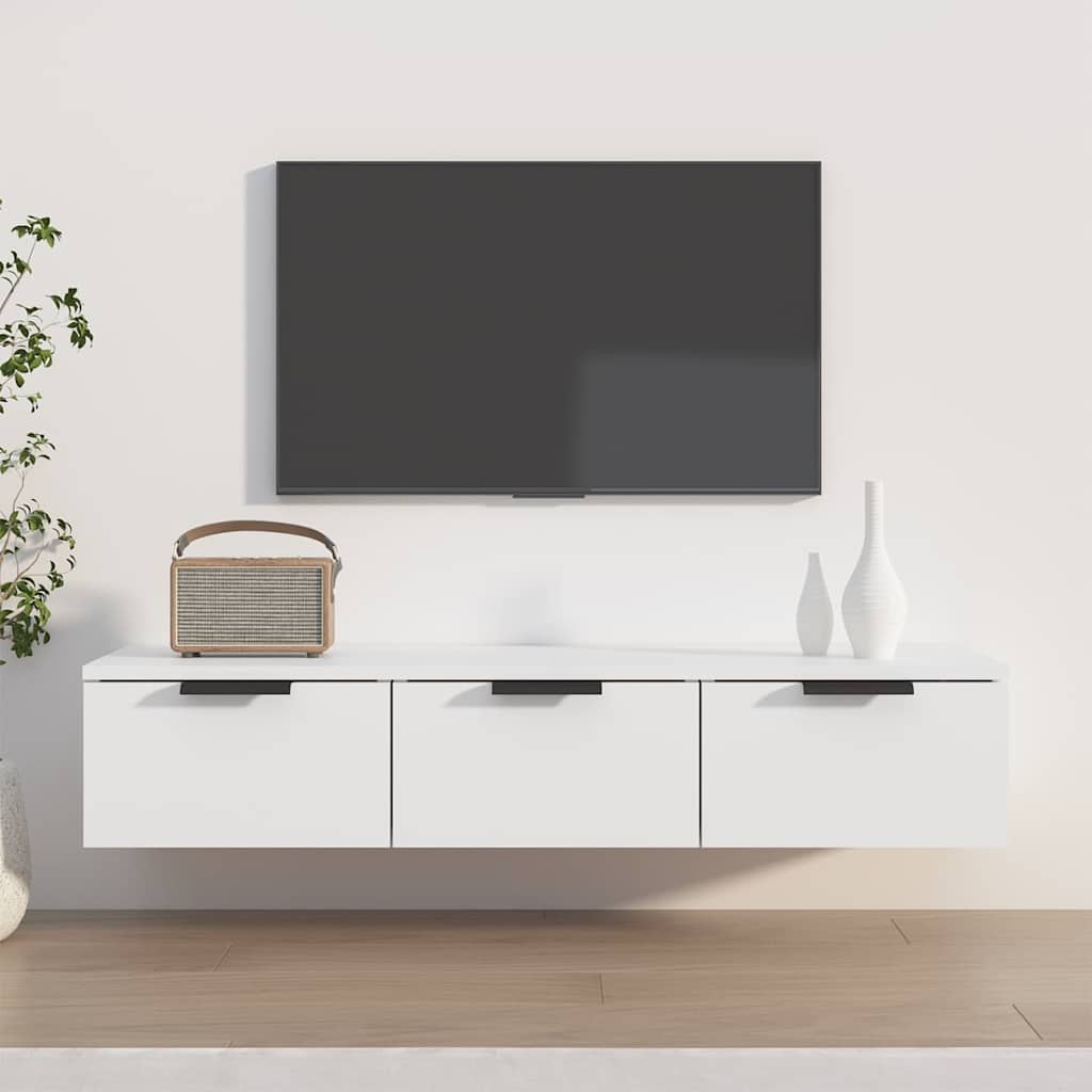 Vidaxl wandkast 102x30x20 cm bewerkt hout wit