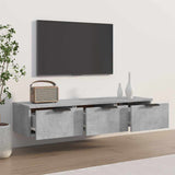 Vidaxl wandkast 102x30x20 cm bewerkt hout betongrijs