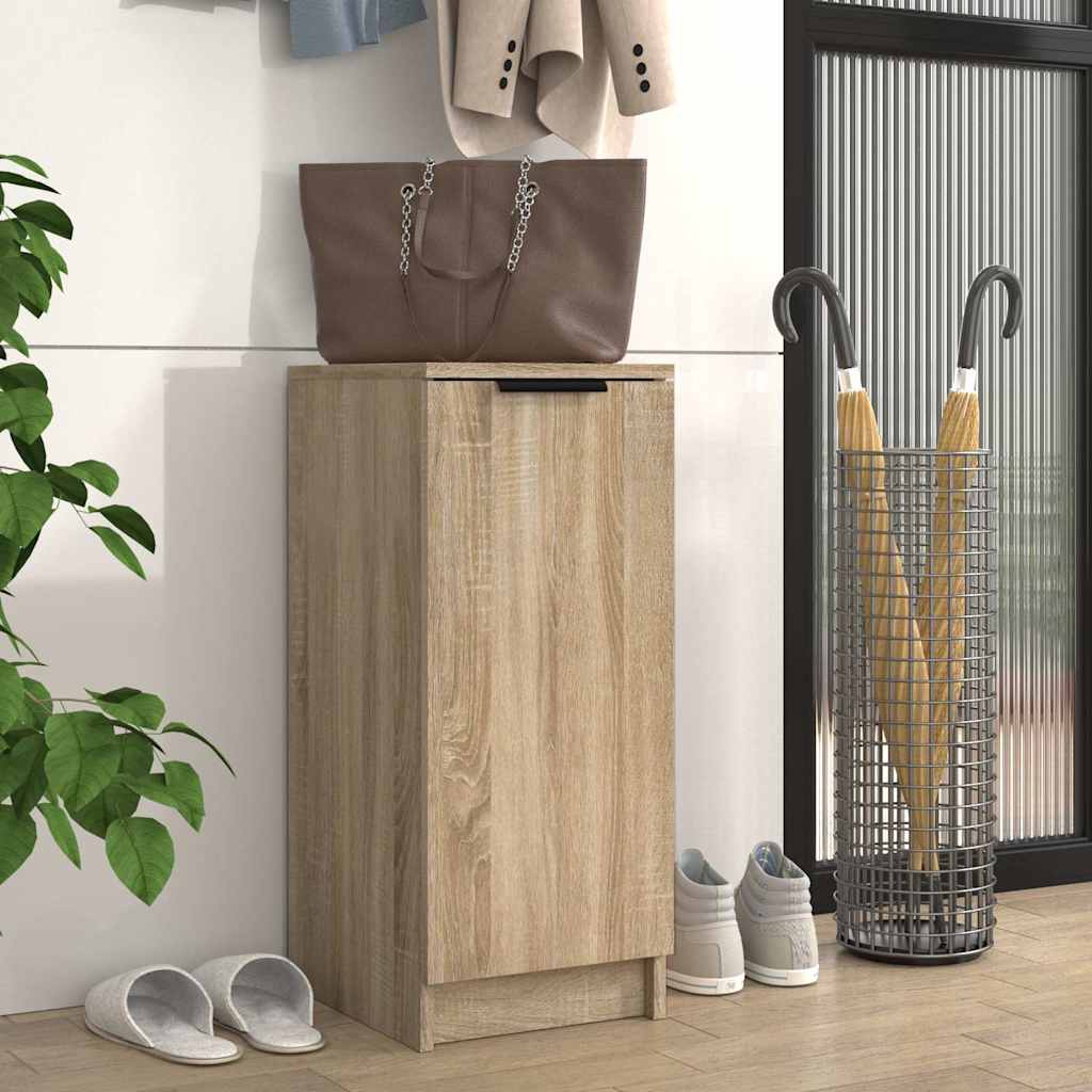 Vidaxl schoenenkast 30x35x70 cm bewerkt hout sonoma eikenkleurig